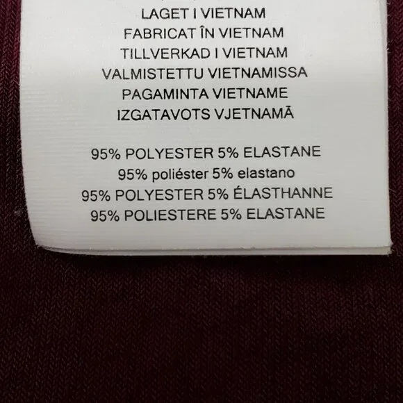 Michael Kors 2X Dress Reptile Print Long Sleeve Bell Cuffs Stretchy Burgundy - Picture 9 of 12